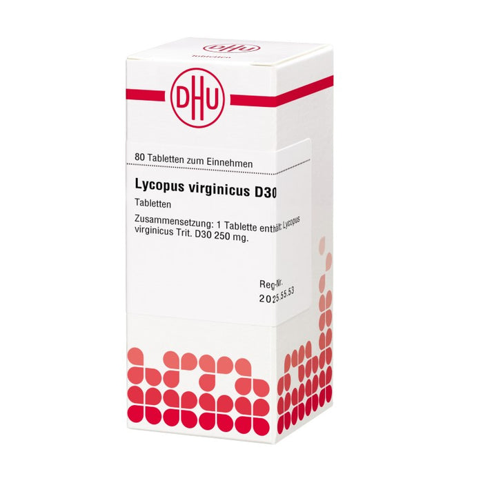 Lycopus virginicus D30 DHU Tabletten, 80 St. Tabletten