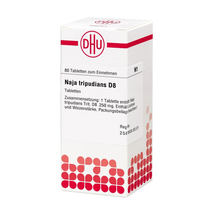 DHU Naja tripudians D8 Tabletten, 80 St. Tabletten