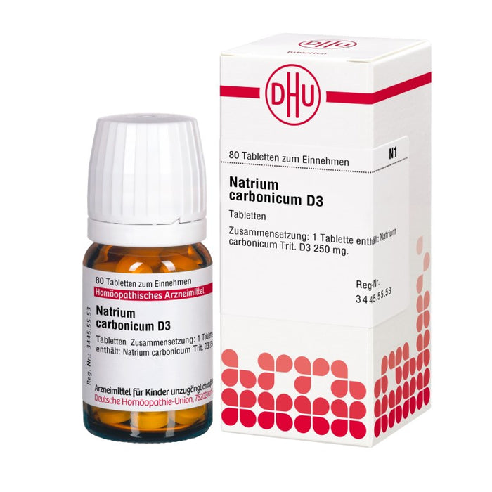 DHU Natrium carbonicum D3 Tabletten, 80 St. Tabletten