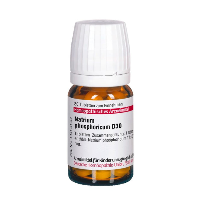 DHU Natrium phosphoricum D30 Tabletten, 80 St. Tabletten