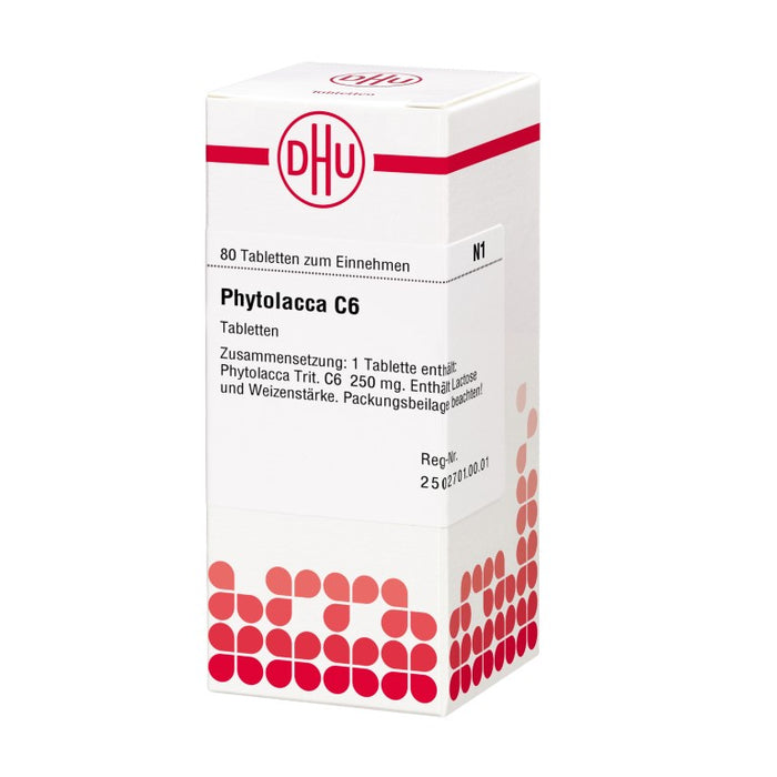 DHU Phytolacca C6 Tabletten, 80 St. Tabletten