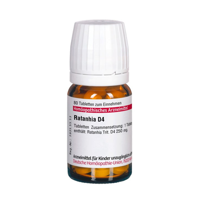 DHU Ratanhia D4 Tabletten, 80 St. Tabletten