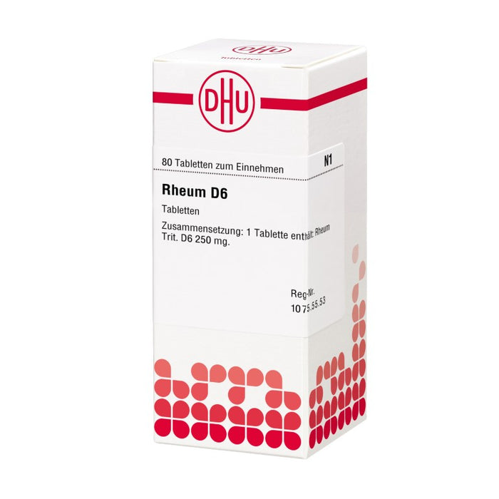 DHU Rheum D6 Tabletten, 80 St. Tabletten