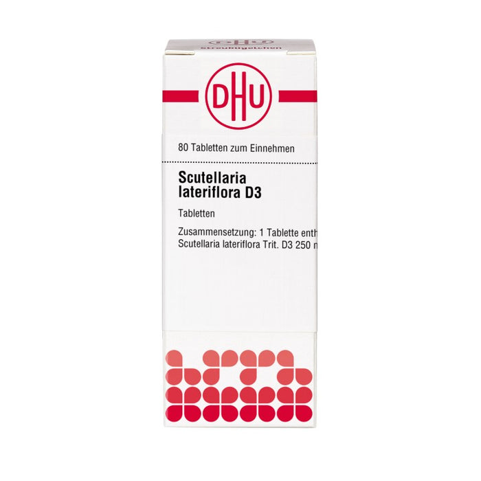 Scutellaria lateriflora D3 DHU Tabletten, 80 St. Tabletten