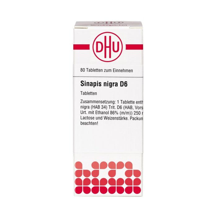 Sinapis nigra D6 DHU Tabletten, 80 St. Tabletten