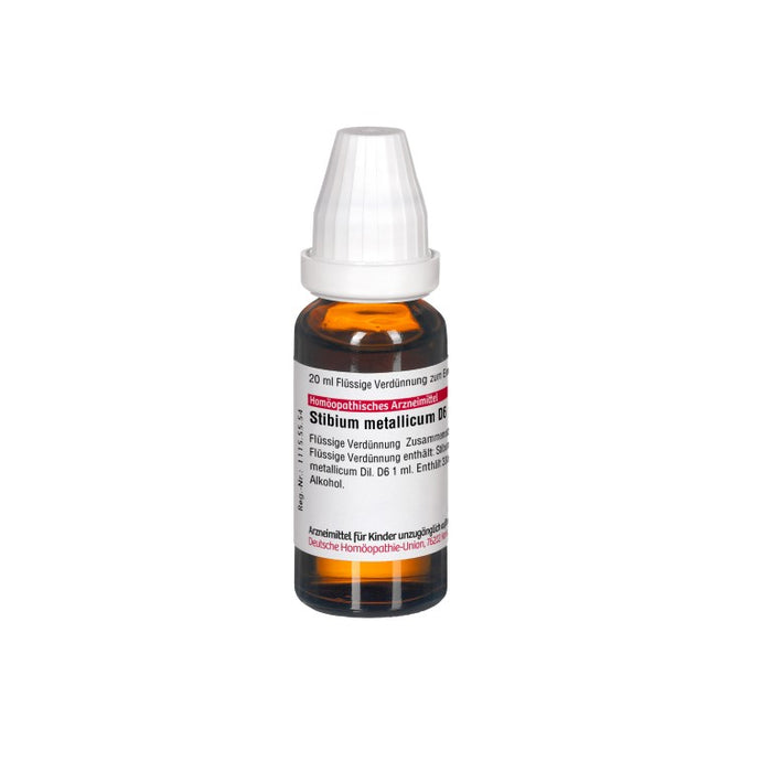 Stibium metallicum D6 DHU Dilution, 20 ml Lösung