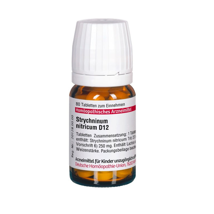 DHU Strychninum nitricum D12 Tabletten, 80 St. Tabletten