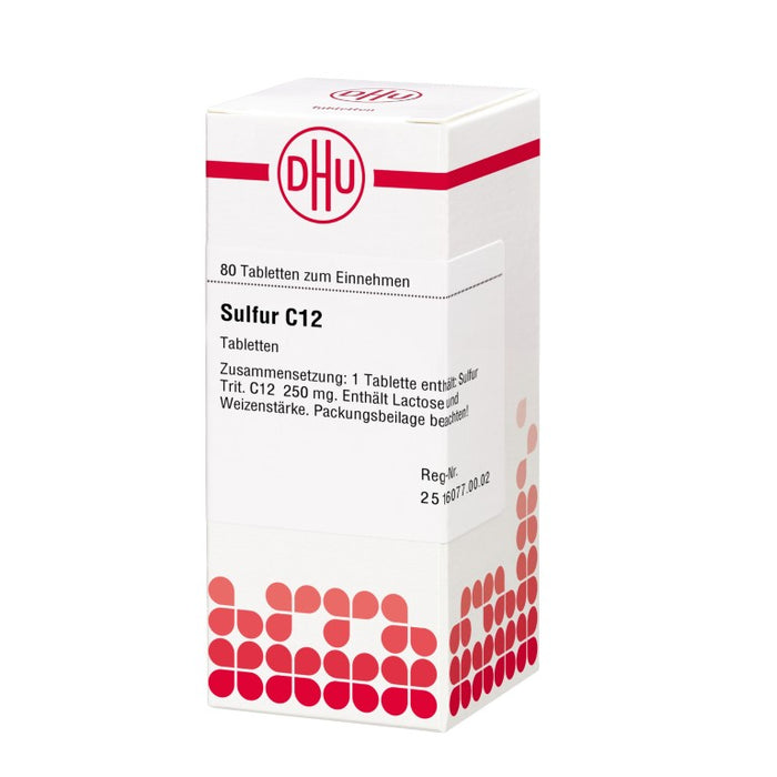 Sulfur C12 DHU Tabletten, 80 St. Tabletten