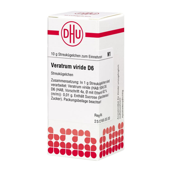 DHU Veratrum viride D6 Streukügelchen, 10 g Globules