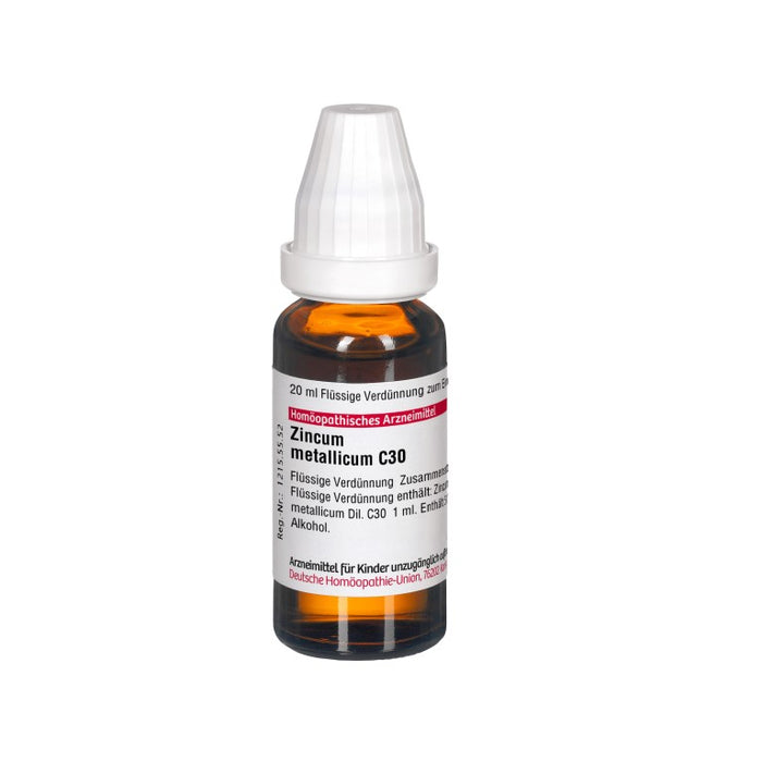 Zincum metallicum C30 DHU Dilution, 20 ml Lösung