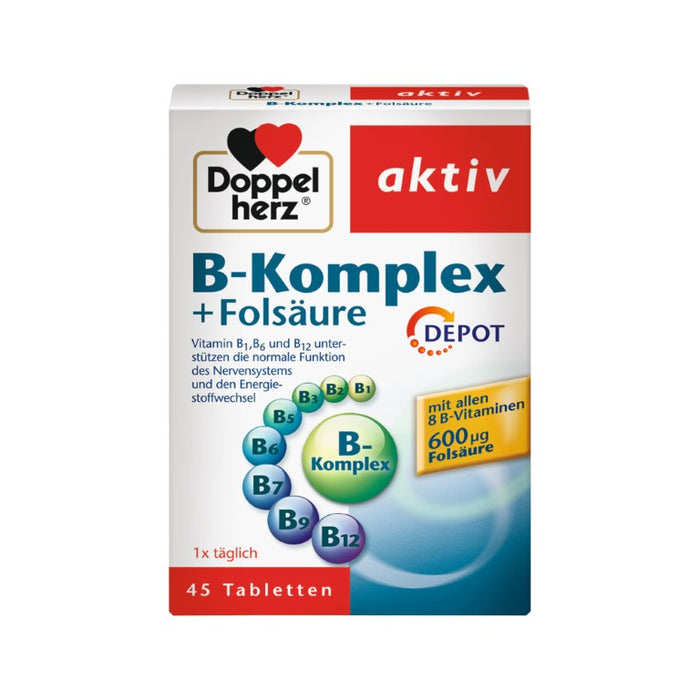 Doppelherz B-Komplex + Folsäure, 45 St TAB