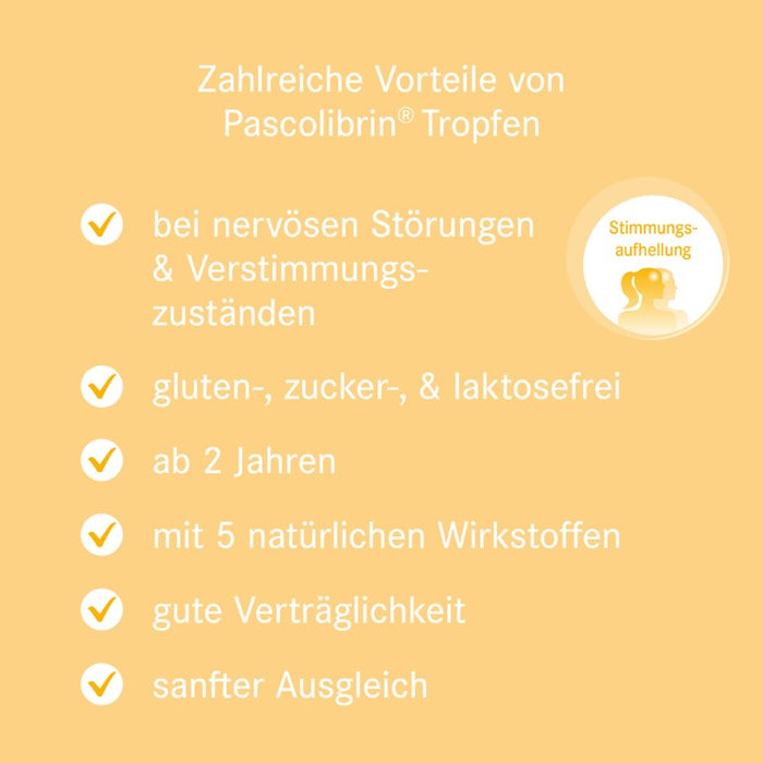 Pascolibrin Tropfen bei Verstimmungszuständen und nervösen Störungen, 50 ml Lösung