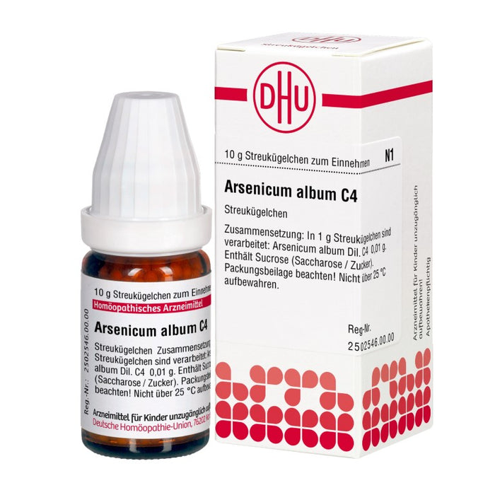 DHU Arsenicum album C4 Streukügelchen, 10 g Globules