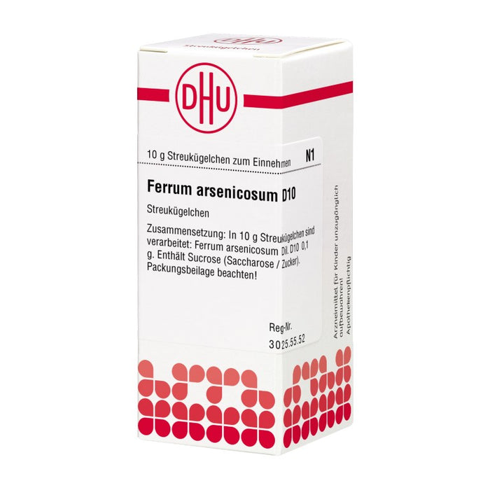 Ferrum arsenicosum D10 DHU Globuli, 10 g Globuli