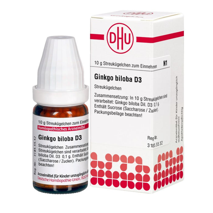 DHU Ginkgo biloba D3 Streukügelchen, 10 g Globules