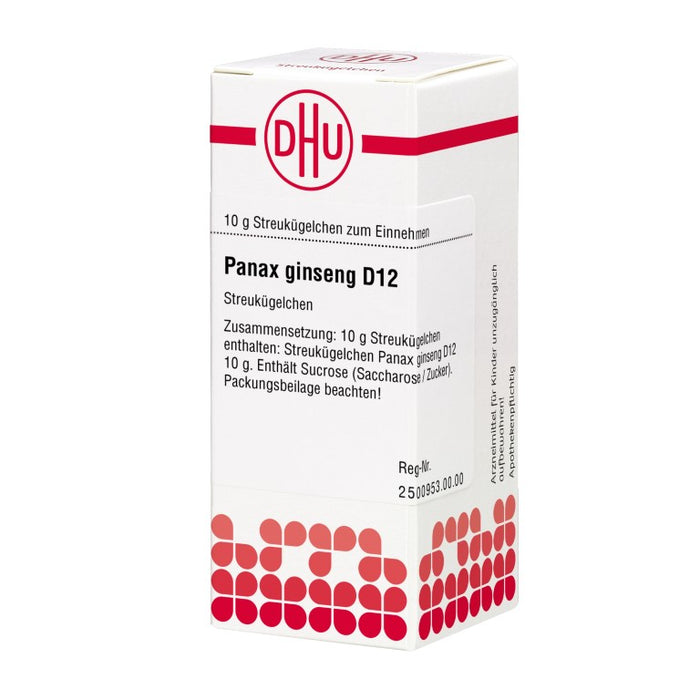 DHU Panax ginseng D12 Streukügelchen, 10 g Globules