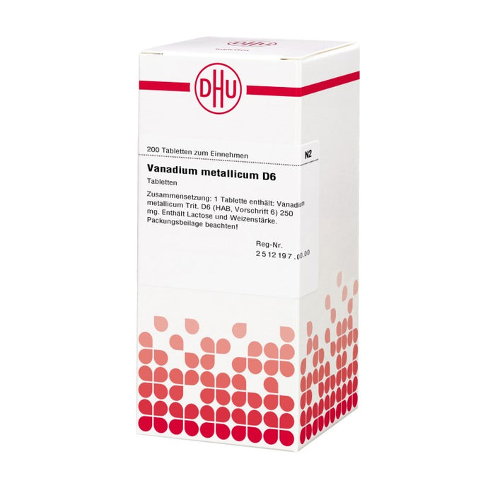 DHU Vanadium metallicum D 6 Tabletten, 200 St. Tabletten