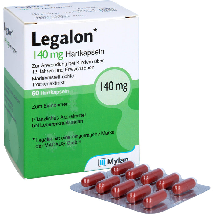 Legalon 140 mg Hartkapseln bei Lebererkrankungen, 60 St. Kapseln