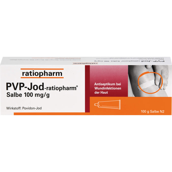 PVP-Jod-ratiopharm Salbe Antiseptikum bei Wundinfektionen der Haut, 100 g Onguent