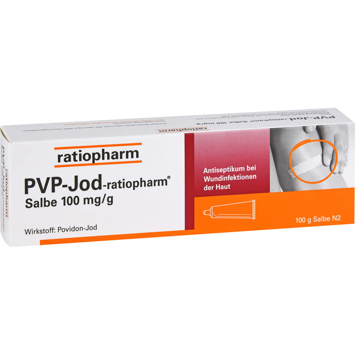 PVP-Jod-ratiopharm Salbe Antiseptikum bei Wundinfektionen der Haut, 100 g Onguent