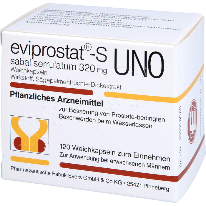 eviprostat-S sabal serrulatum 320 mg UNO; Weichkaps., 120 St KAP