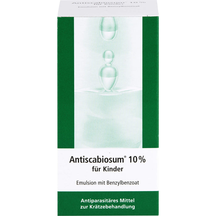 Antiscabiosum 10 % für Kinder Emulsion gegen Krätze, 200 g Lösung