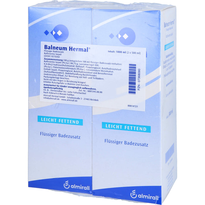 Balneum Hermal 847,5 mg/g flüssiger Badezusatz, 2X500 ml FLU