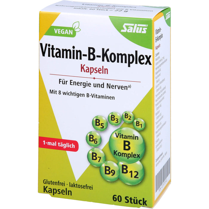 Salus Vitamin-B-Komplex Kapseln für Energie und Nerven, 60 pc Capsules