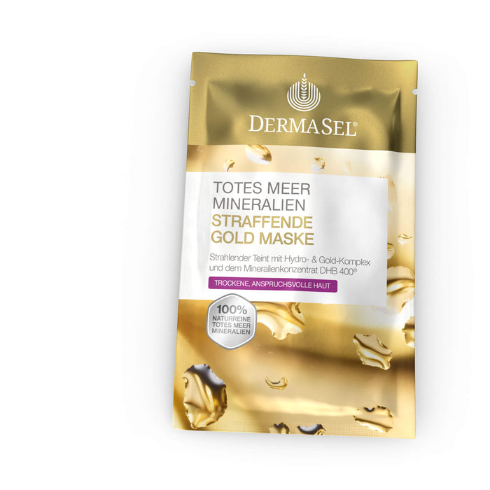 DERMASEL Totes Meer Mineralien straffende Gold Maske, 12 ml Masque facial