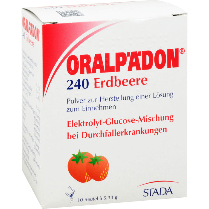 Oralpädon 240 Erdbeere Pulver, 10 pcs. Sachets