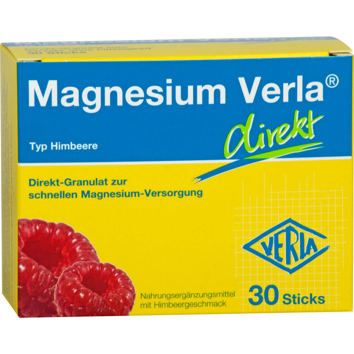 Magnesium Verla direkt Typ Himbeere Sticks, 30 pc Sachets