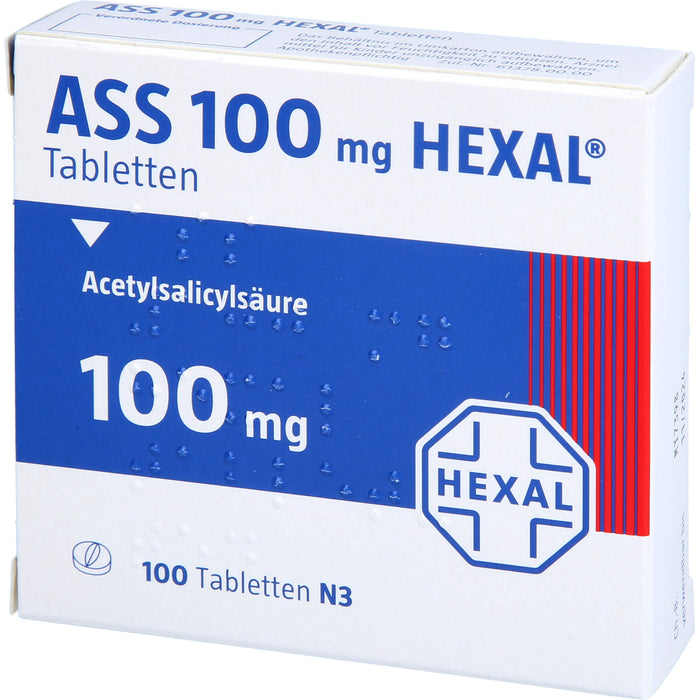 ASS 100 mg HEXAL Tabletten, 100 St. Tabletten