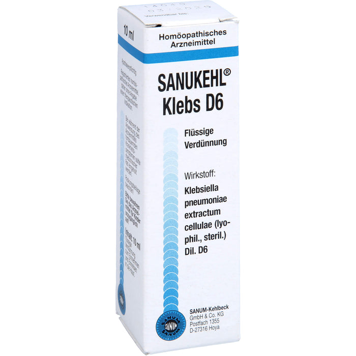 SANUKEHL Klebs D6 flüssige Verdünnung, 10 ml Lösung