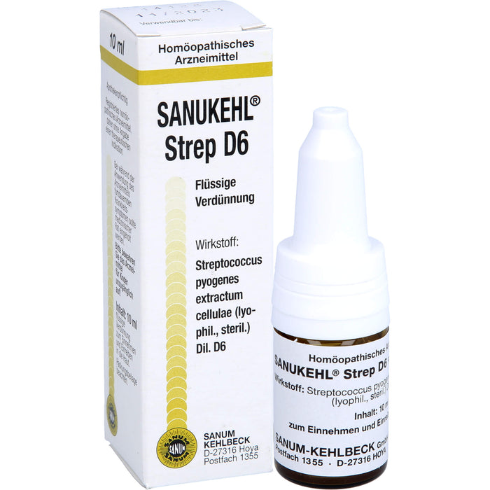 Sanukehl Strep D 6 Tropfen, 10 ml Solution