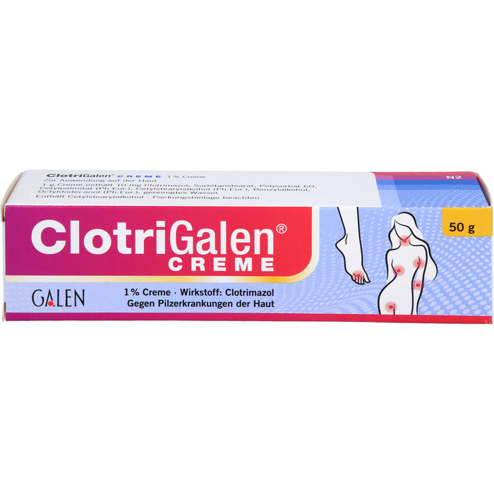 Clotrigalen Creme zur Behandlung von Pilzinfektionen der Haut, 50 g Cream