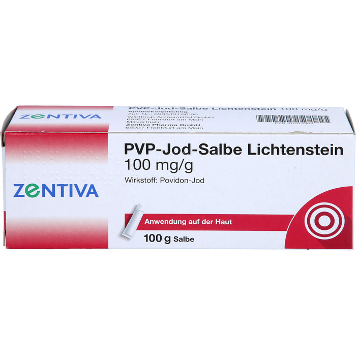 ZENTIVA PVP-Jod-Salbe Lichtenstein 100 mg / g, 100 g Salbe