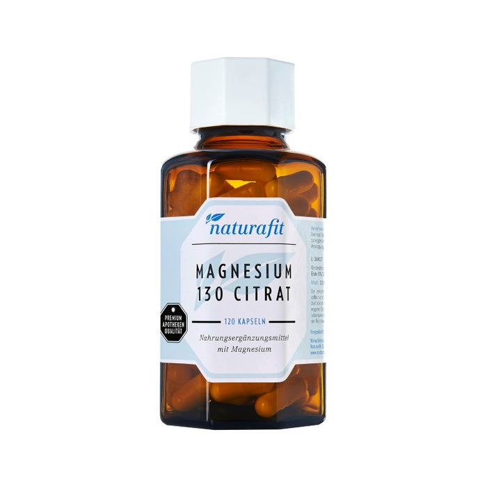 naturafit Magnesium 130 Citrat Kapseln, 120 St. Kapseln