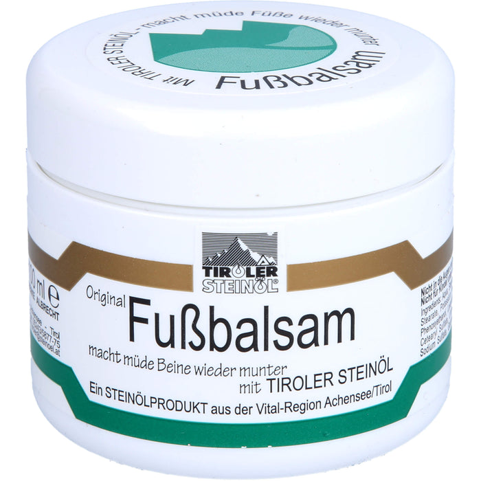 TIROLER STEINÖL Fußbalsam, 100 ml Cream