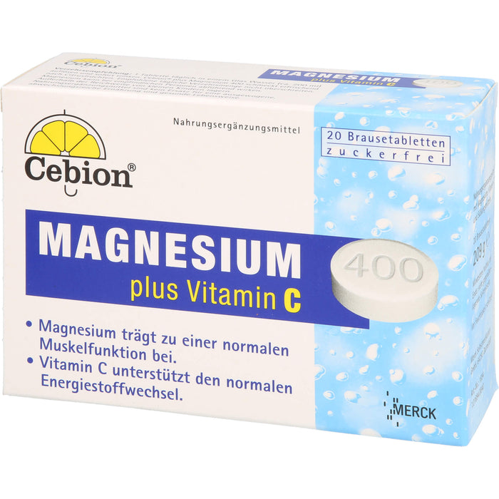 Cebion Magnesium plus Vitamin C Brausetabletten, 20 pcs. Tablets