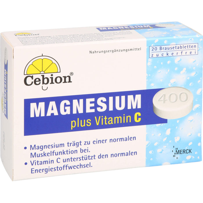 Cebion Magnesium plus Vitamin C Brausetabletten, 20 pcs. Tablets