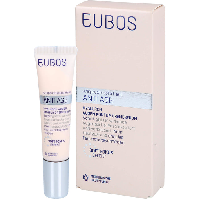 EUBOS Sensitive Hyaluron Augen Kontur CremeSerum, 15 ml Creme