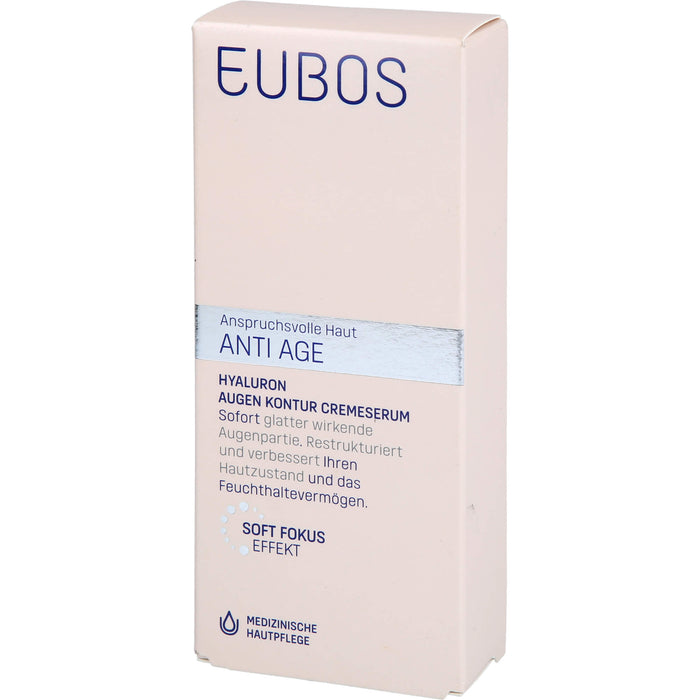 EUBOS Sensitive Hyaluron Augen Kontur CremeSerum, 15 ml Crème