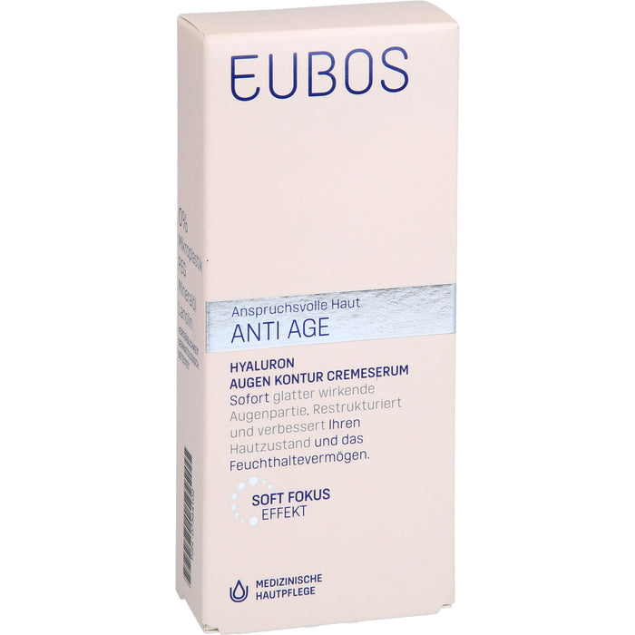 EUBOS Sensitive Hyaluron Augen Kontur CremeSerum, 15 ml Crème