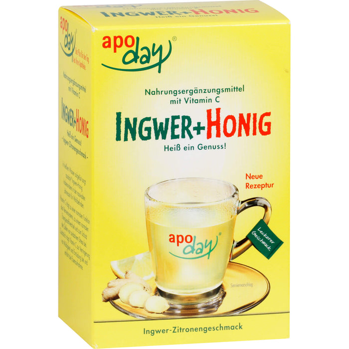 apoday Ingwer + Honig Pulver Beutel, 10 pc Sachets