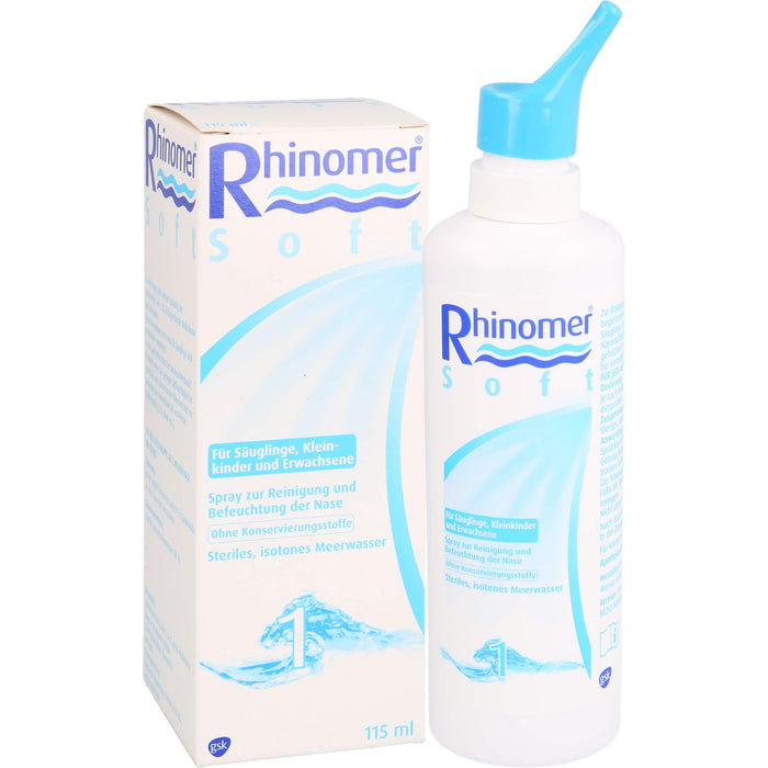 Rhinomer 1 Soft Lösung zur Reinigung und Befeuchtung der Nase, 115 ml Solution