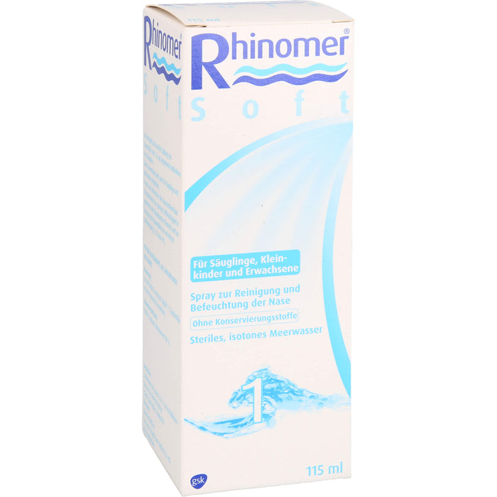 Rhinomer 1 Soft Lösung zur Reinigung und Befeuchtung der Nase, 115 ml Solution