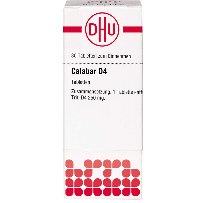 Calabar D4 DHU Tabletten, 80 St. Tabletten