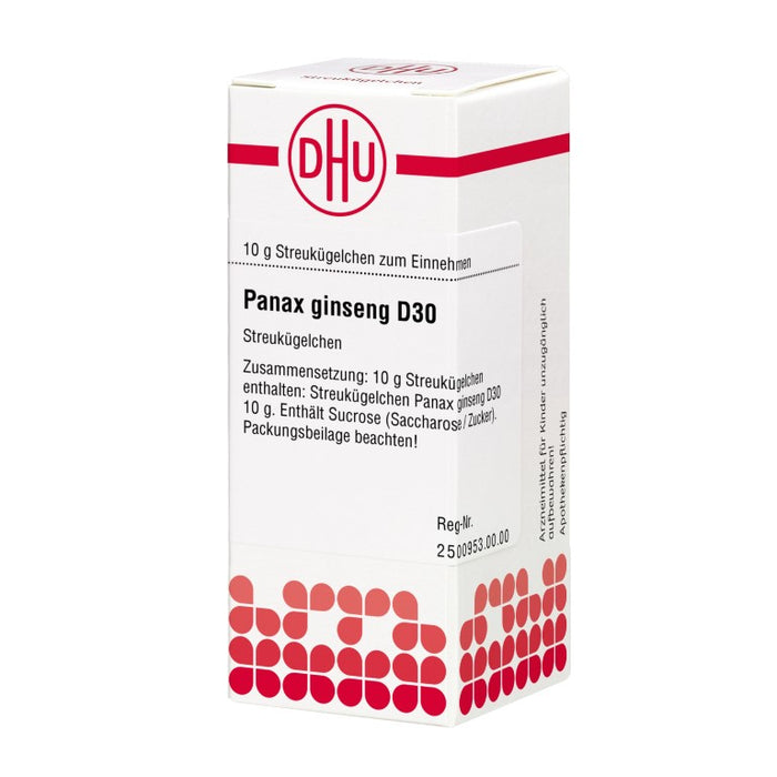 DHU Panax ginseng D30 Streukügelchen, 10 g Globules