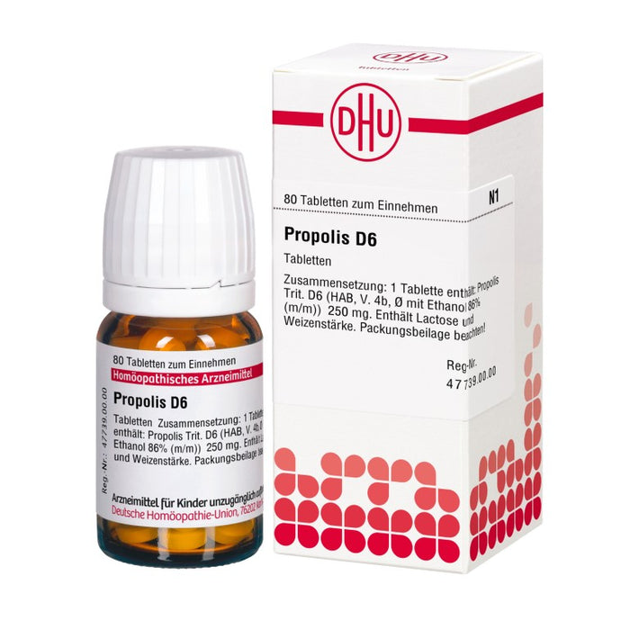 DHU Propolis D6 Tabletten, 80 St. Tabletten