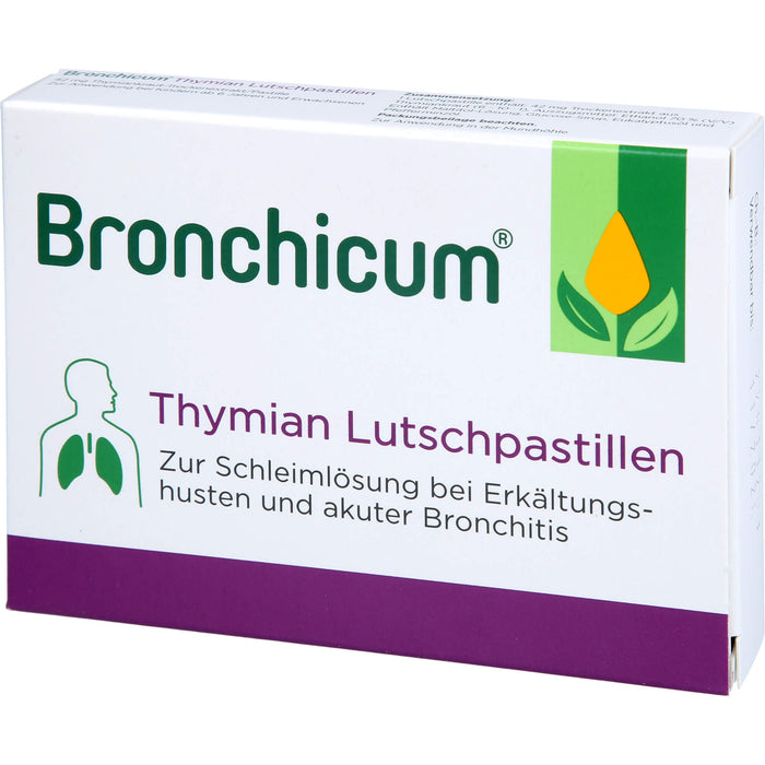 Bronchicum Thymian Lutschpastillen, 20 St. Tabletten